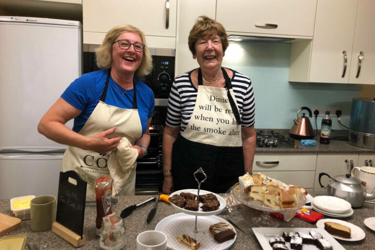 Unveiling the new Lower Hall kitchen, July 2019